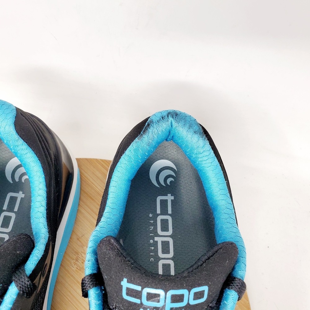 Topo Running Shoes Womens 9.5 Black Lace Up Athletic Ultrafly 3 Sneaker - Picture 6 of 14